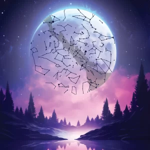 Звездна карта "Луната и гората"